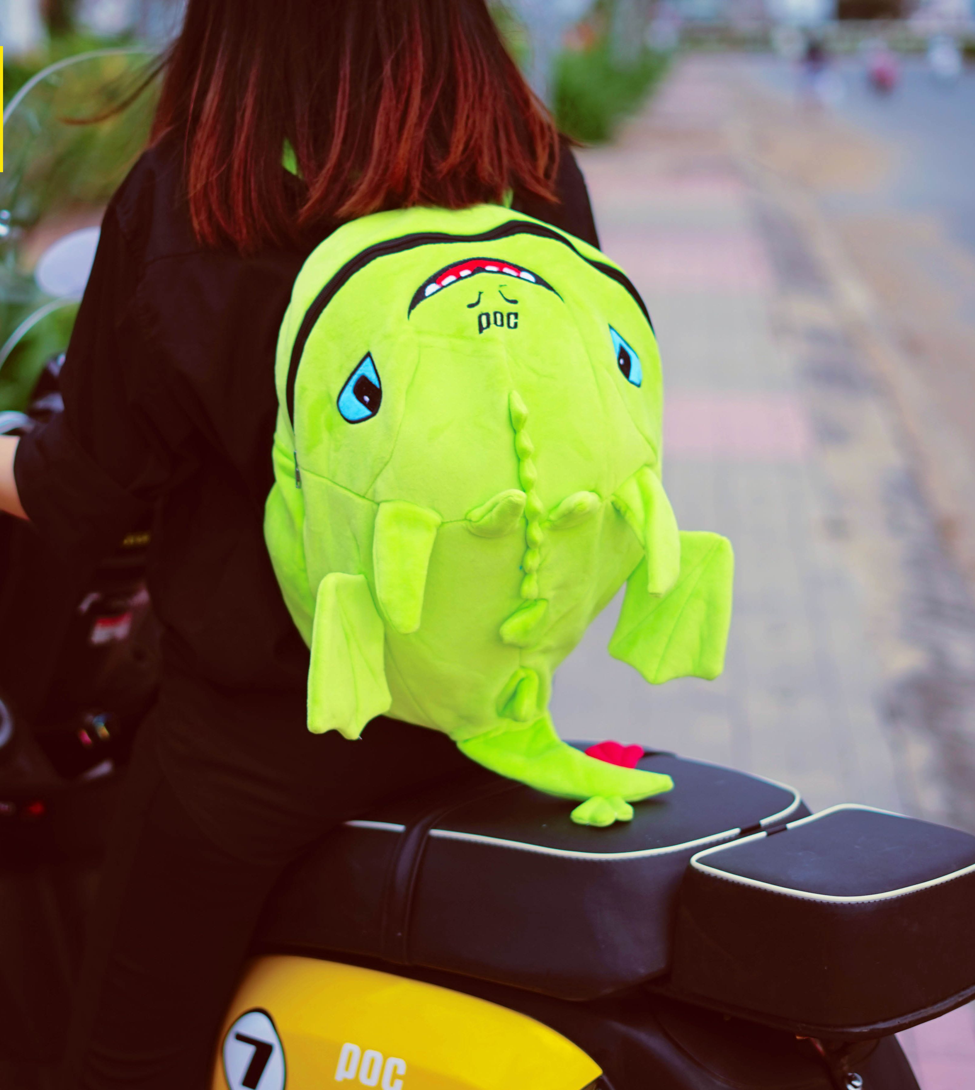 Balo Con Rồng Dễ thương, size Lớn, đựng được LAPTOP, Nón bảo hiểm, sách vở đi học