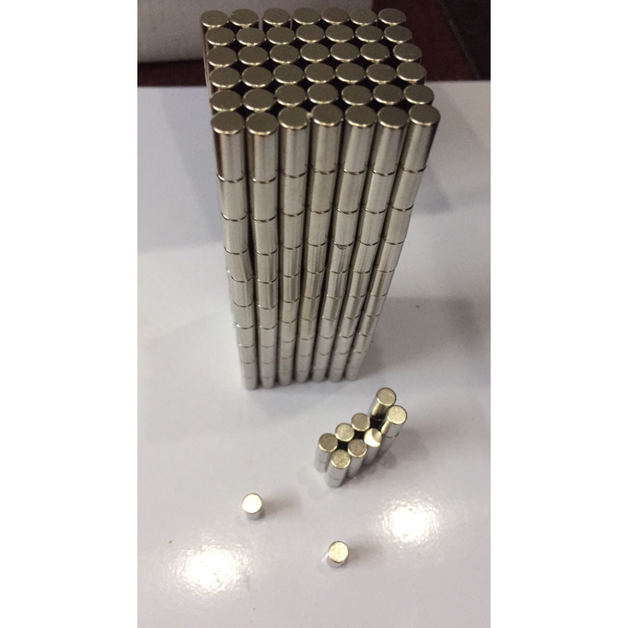 Combo 10 viên nam châm đất hiếm hình trụ 5x10mm tiện ích lực từ N35