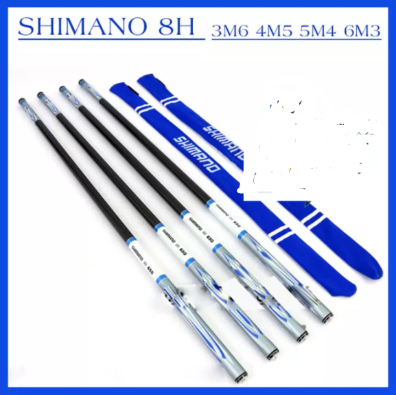 Cần câu tay 8h shimano đủ size 3m6, 4m5, 5m4, 6m3, can cau don gia re, can cau ca