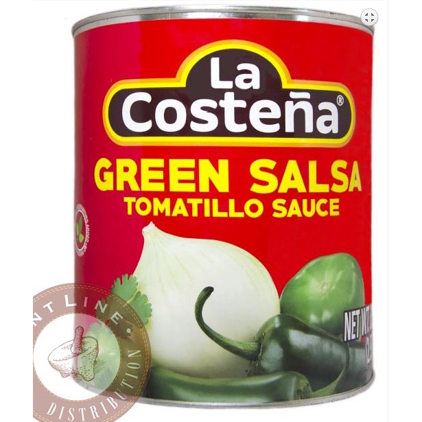 Sốt Salsa xanh Cay hiệu La Costena Green Salsa Tomatillo Sauce - Nhập khẩu Mexico 2.8kg