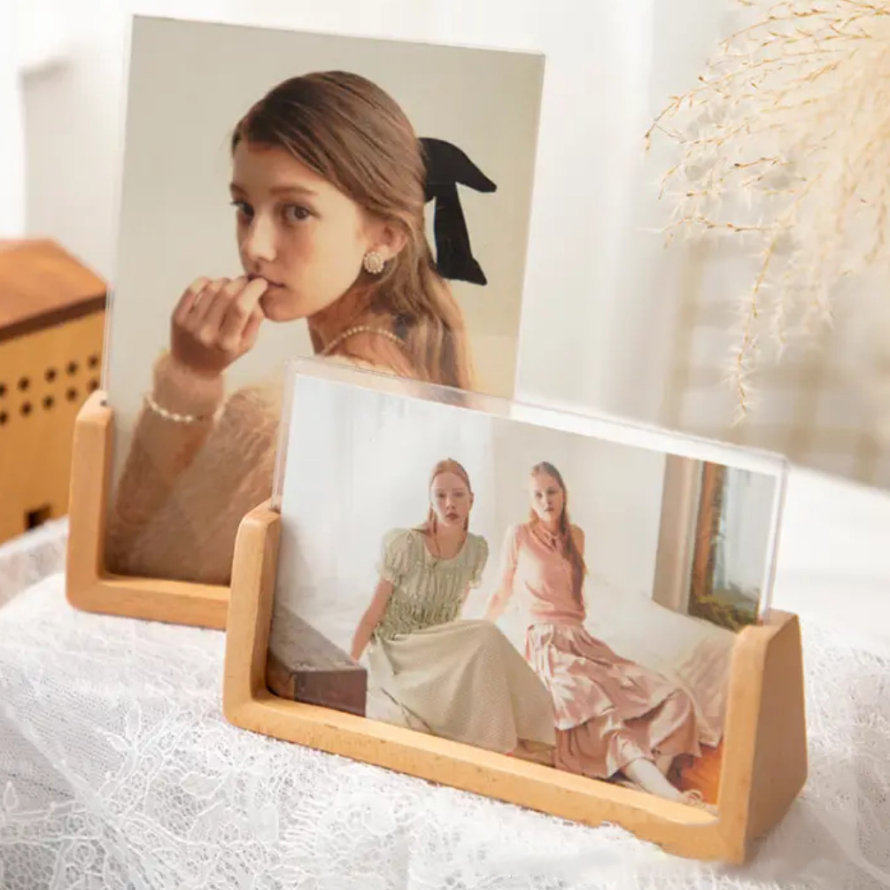 Khung Ảnh Để Bàn Chữ U SÁNG TẠO 2 Mặt Trong Suốt (10x15, 13x18, 15x20cm) KA07