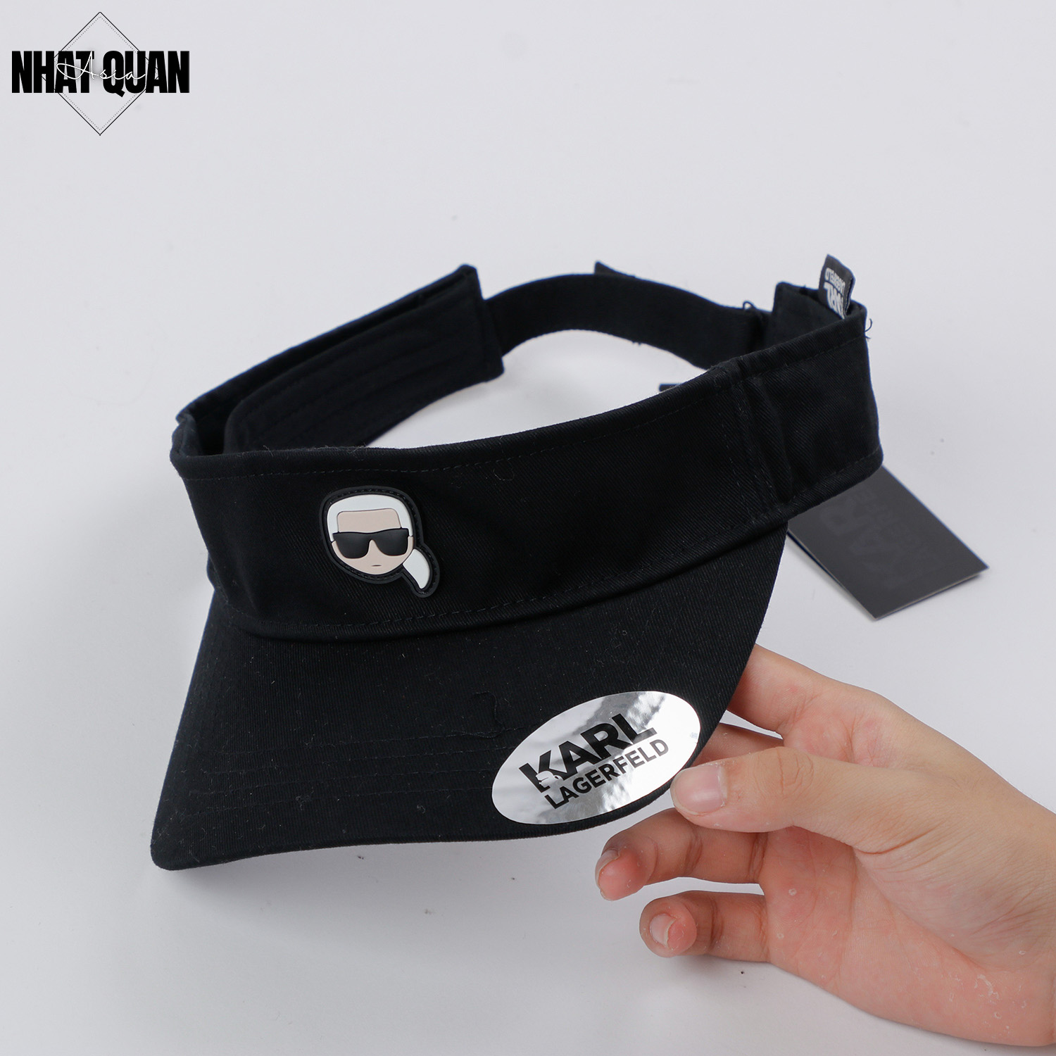 Mũ lưỡi trai nửa đầu Karl Lagerfeld half cap - Nhật Quân Asia nhatquanasia
