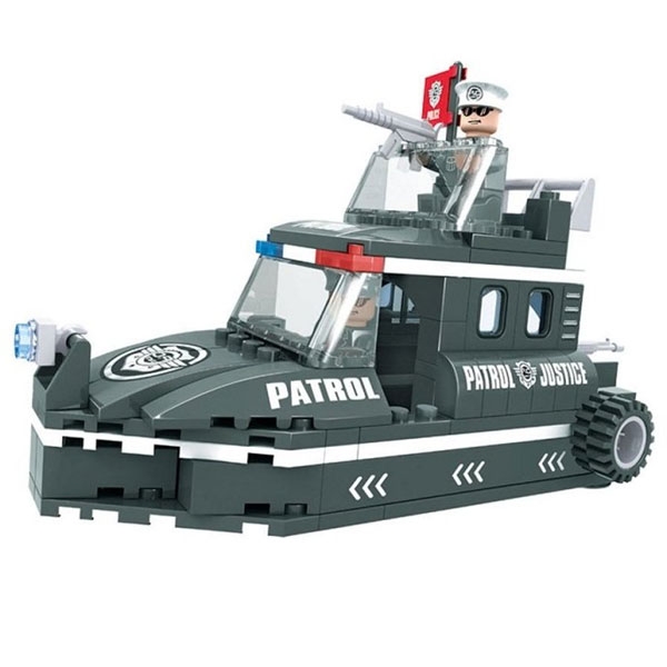Đồ chơi lắp ráp hình ca nô - ausini 23403