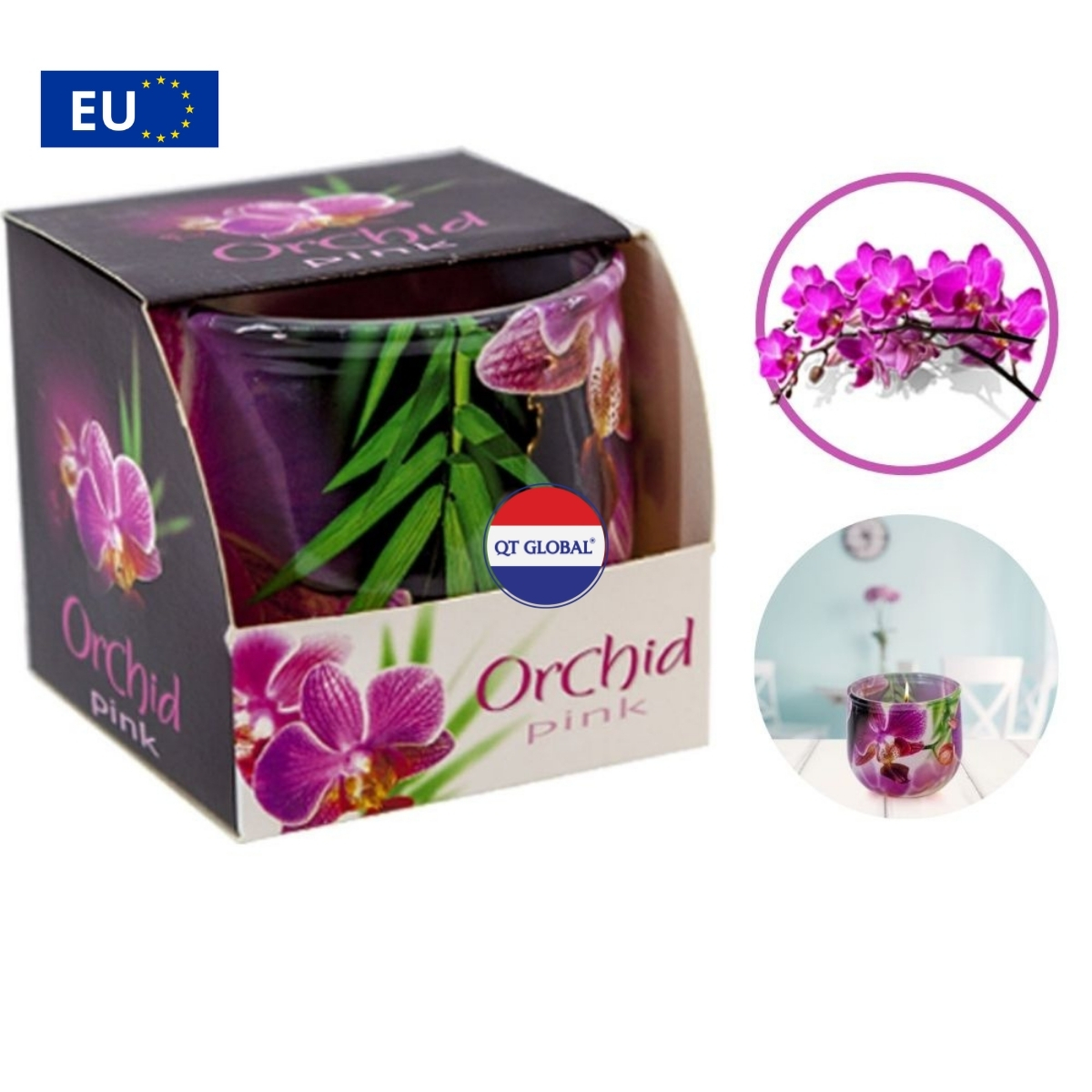 Ly nến thơm Bartek Candles 100g Orchid - lan hồ điệp, thơm phòng, hỗ trợ khử mùi (giao mẫu ngẫu nhiên)