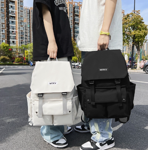 Balo đi học Hàn Quốc MTKV Ulzzang nắp gập nam nữ cặp sách đi học đi chơi du lịch thời trang Unisex_SI BALO TUI