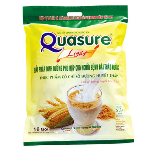 Combo 2 Túi  Bột ngũ cốc Quasure Light Sữa túi 400g - ăn kiêng cho người tiểu đường
