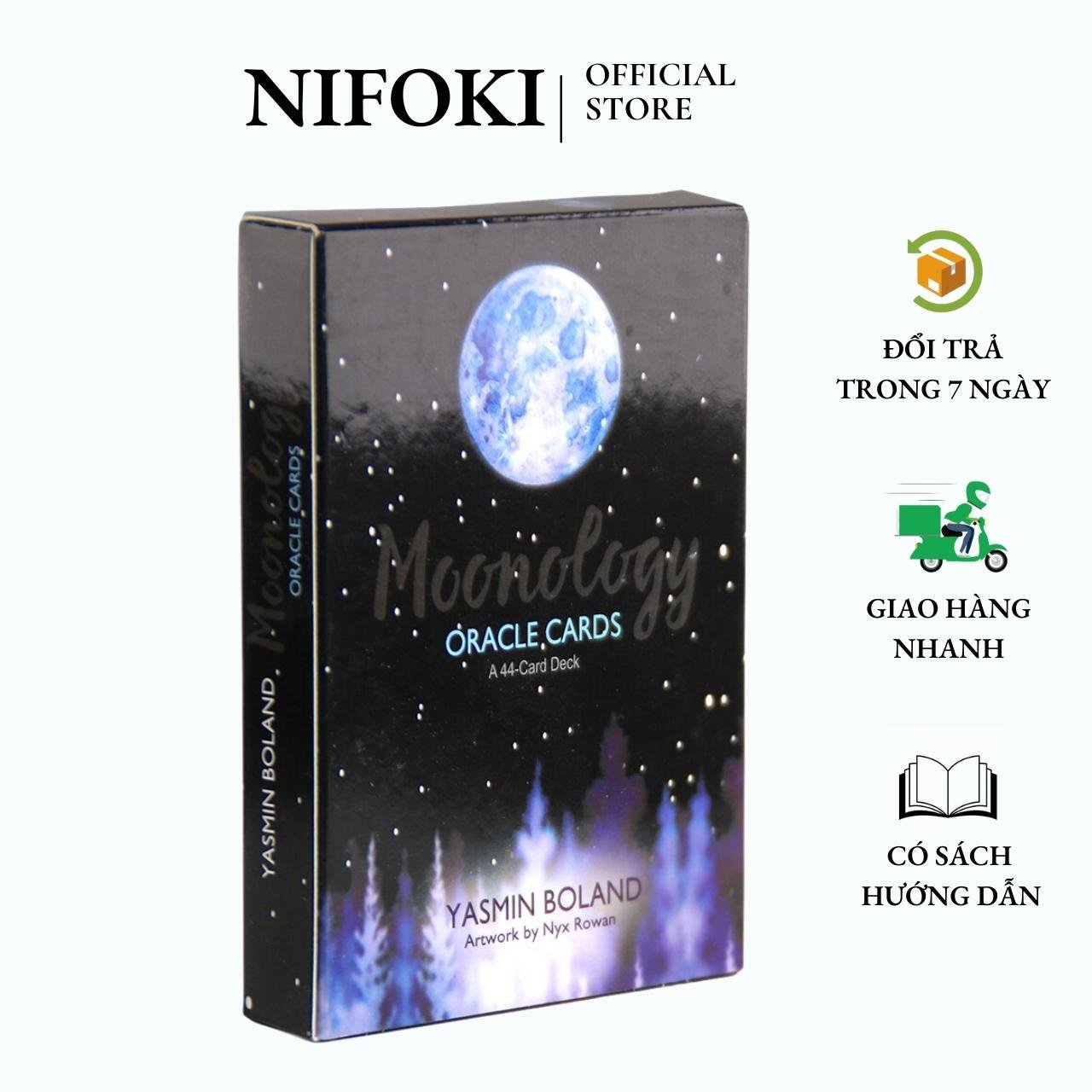 Bộ Bài Moonology Oracle Cards Tarot Size Gốc