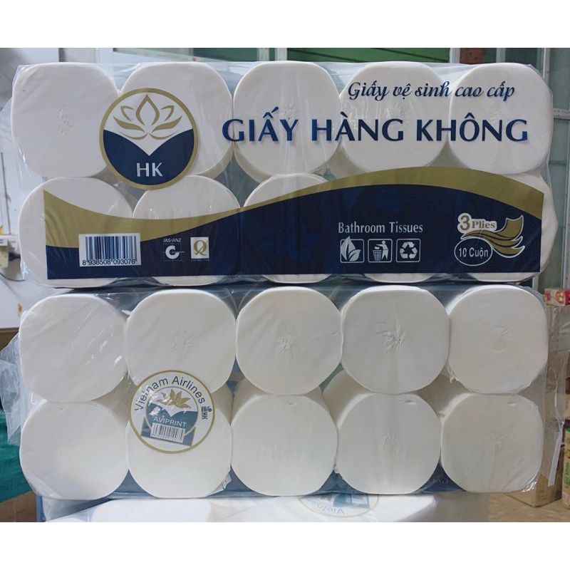 Bịch 10 cuộn giấy vệ sinh loại mịn
