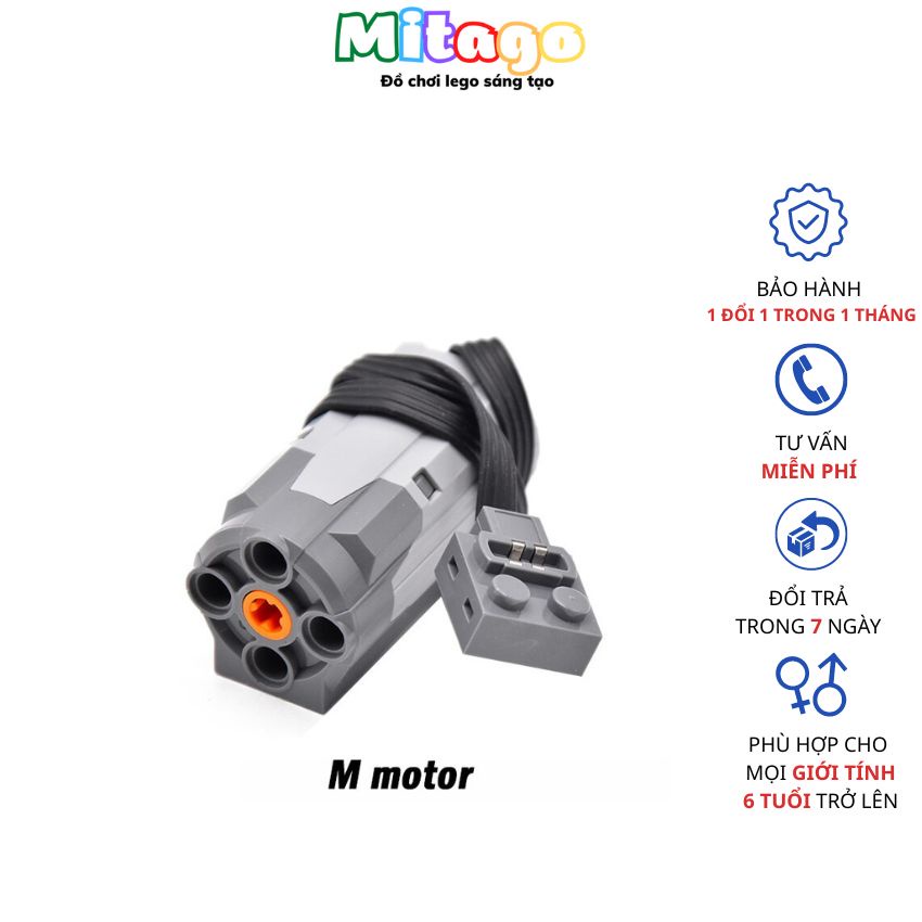 Mô hình lắp ráp Động cơ technic motor M tương thích 9686 bảo hành 1 đổi 1