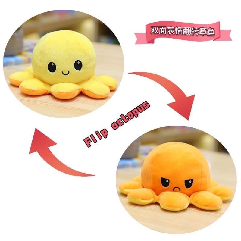 SĂNX BẠCH TUỘC CẢM XÚC 2 MẶT Sz 20cm SIÊU CUTE