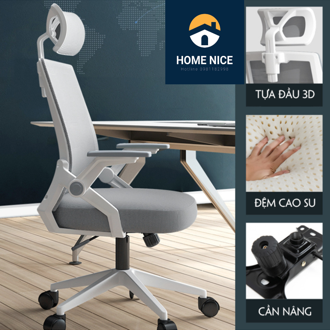[Sản phẩm chính hãng] Ghế công thái học Ergonomic cao cấp, ghế văn phòng đa năng, ghế làm việc