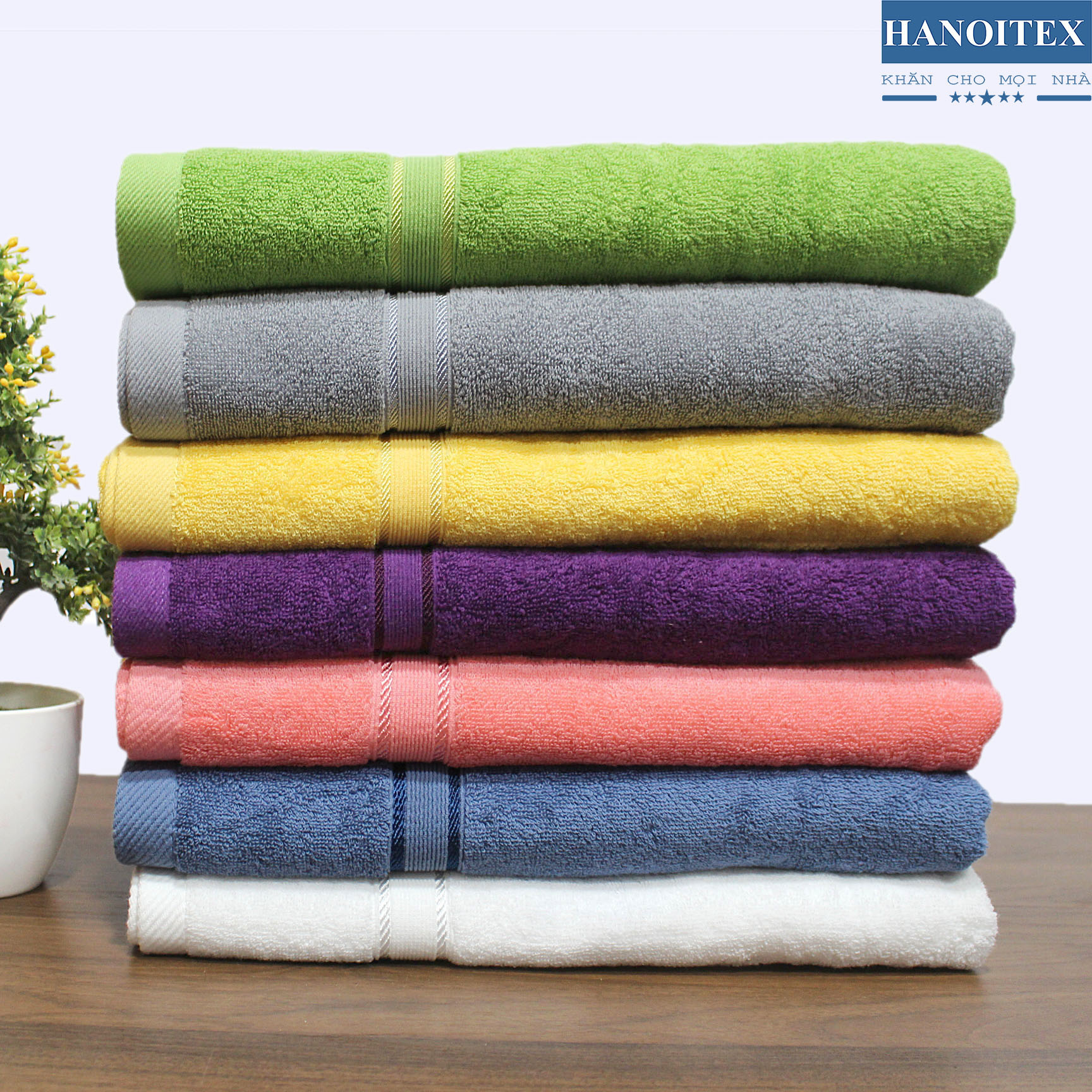 Khăn Tắm Khách Sạn Cao Cấp 70*140Cm Sang Trọng Bền Đẹp_Khăn Mặt Hanoitex