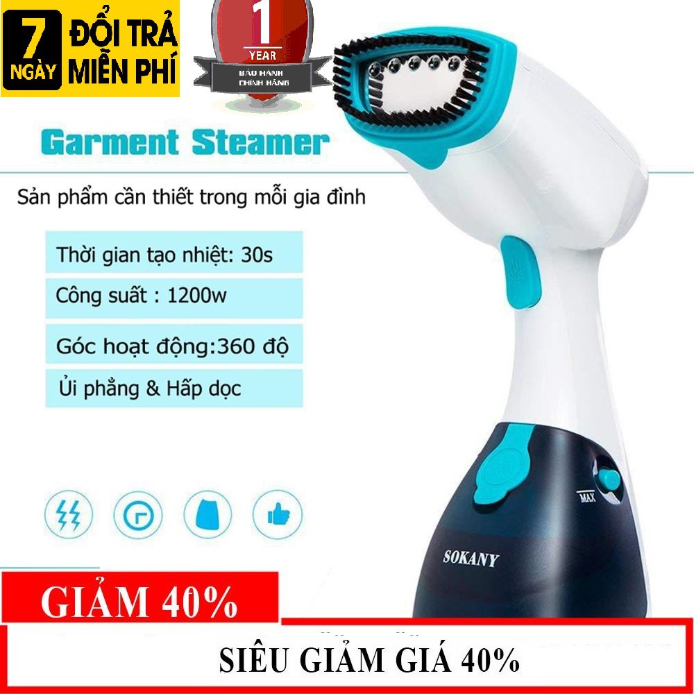 [HÀNG CAO CẤP] Bàn Là Hơi Nước Mini Cầm Tay Gấp Gọn Sokany SK-3060 Tiện Dụng bàn là hơi nước sokany cơ chế phun sương lan toản ,làm nóng nhanh -Bàn Là Mẫu Mới ,bàn là quần áo 2020,bàn là loại nào tốt ,bàn là đứng cầm tay