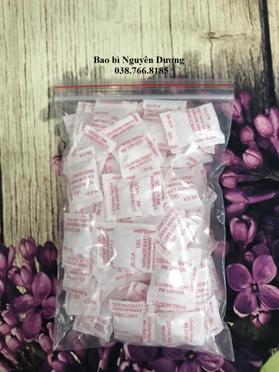 100 gram hạt hút ẩm đỏ 1gr