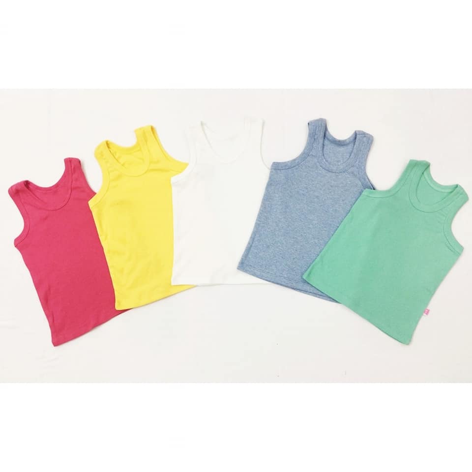 [HCM]Com bo 5 áo balo bé   -hàng lên từ nguồn xuất dư size 4 từ 19 - 23kg-áo ba lỗ cotton cho bé