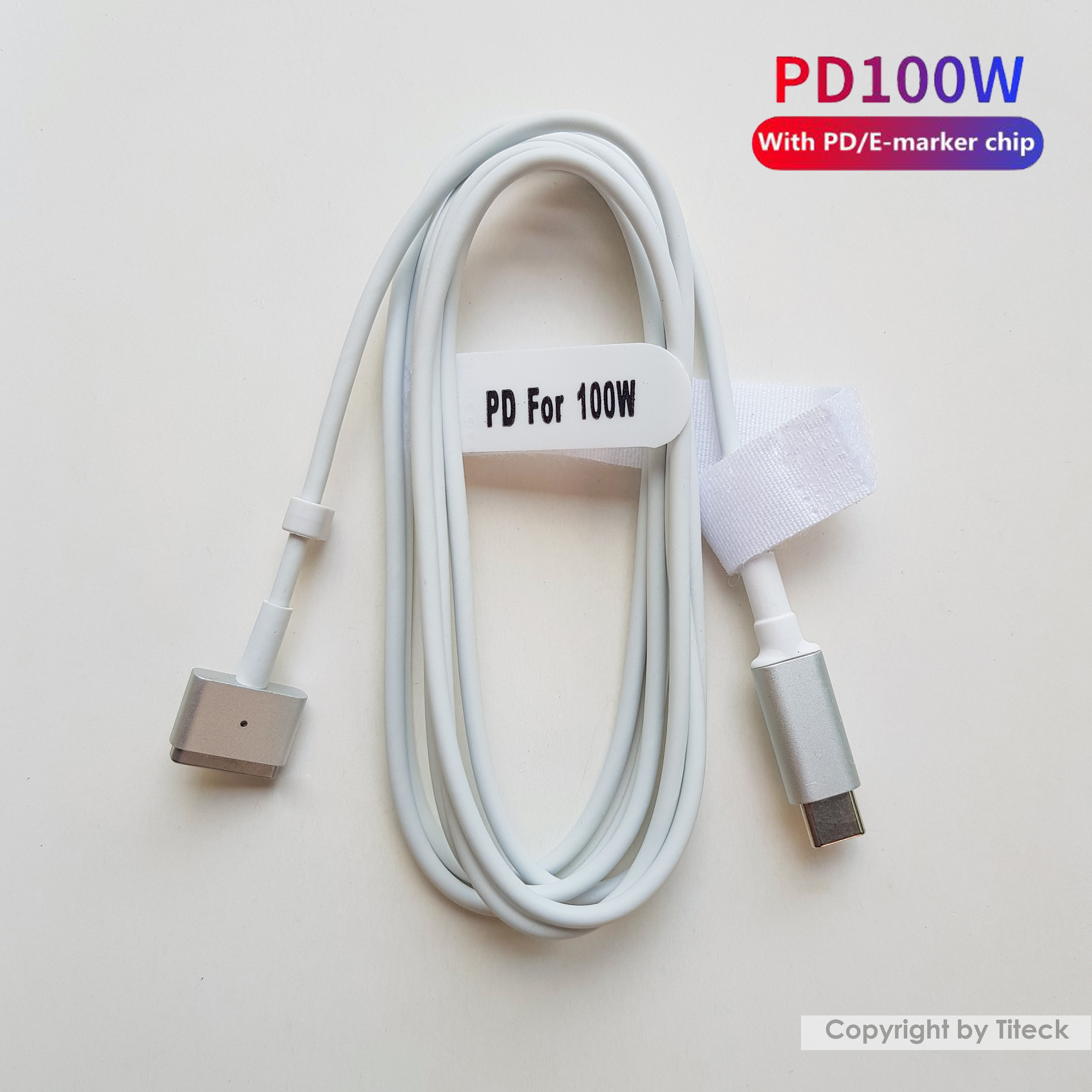 Cáp sạc USB Type c sang MagSafe 2 (T) dùng cho Macbook loại tốt 100W
