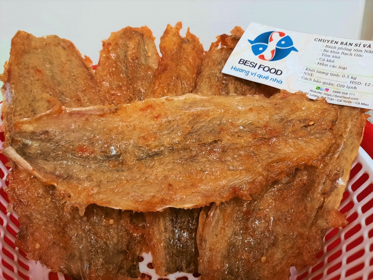 Khô cá mối - hộp 500gr - đặc sản sông đốc cà mau, khô cà mau, khô ngon cà mau, đặc sản cà mau