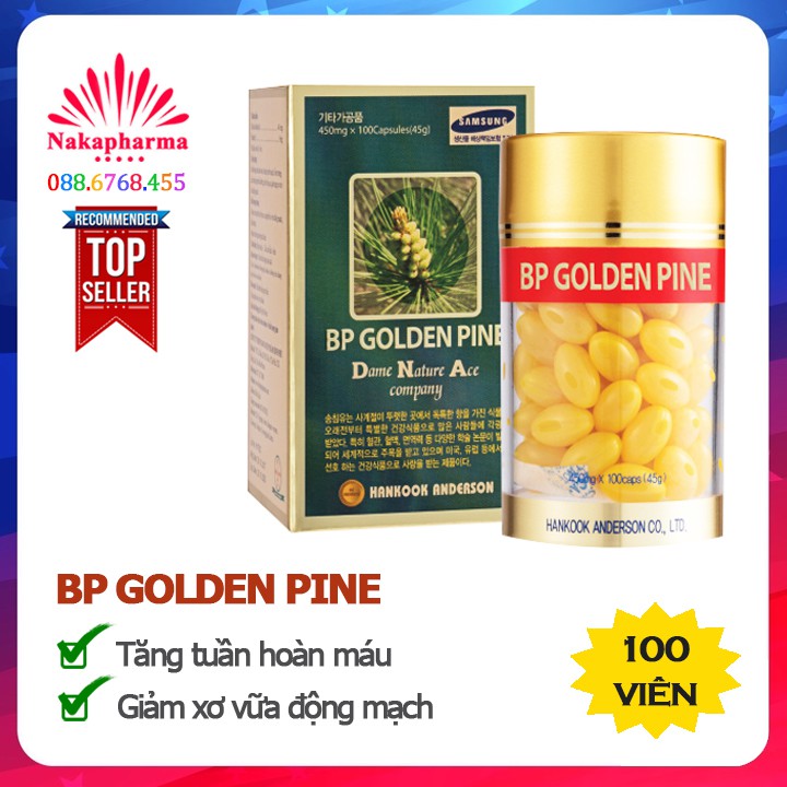 Tinh dầu thông đỏ Hàn Quốc BP Golden Pine Giúp lưu thông máu