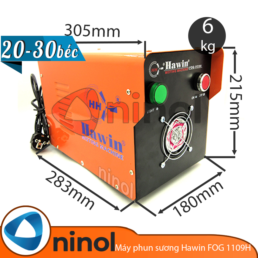 Máy bơm phun sương Hawin FOG 1109H-30 béc