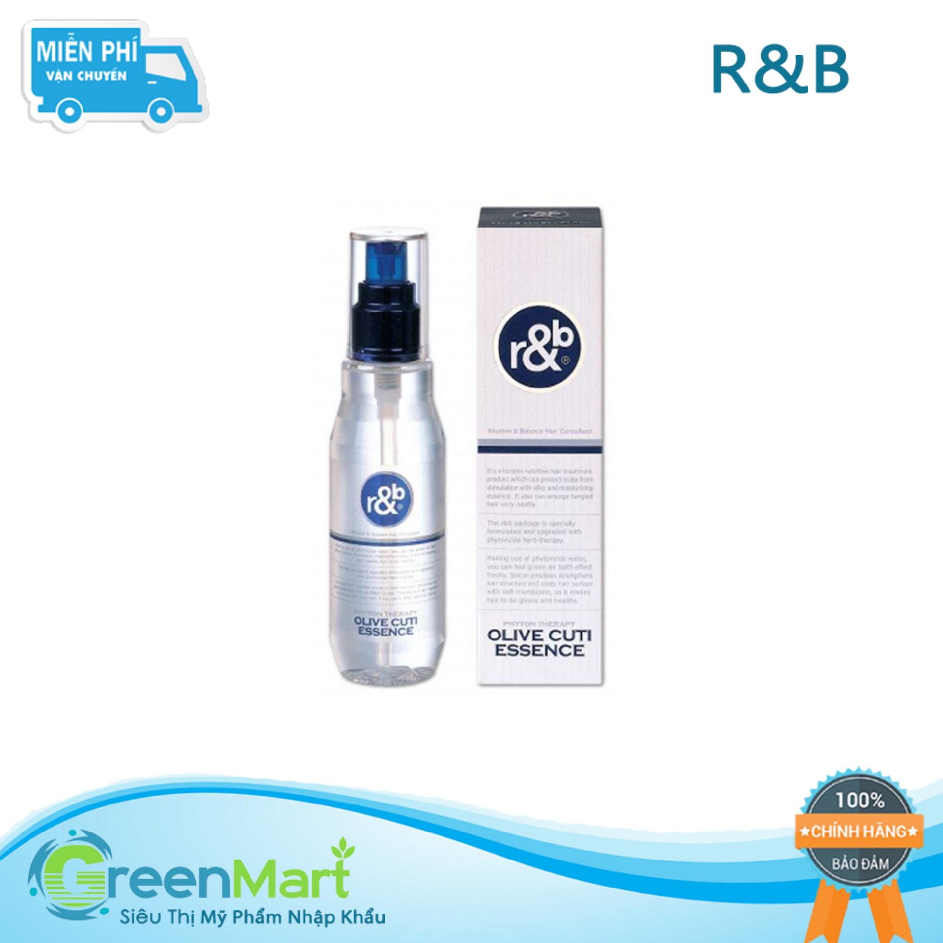 Dầu bóng tóc cho tóc bóng mềm khỏi chẻ ngọn R&B Olive Cuti Essence Hàn Quốc 110ml - Green Mart HCM