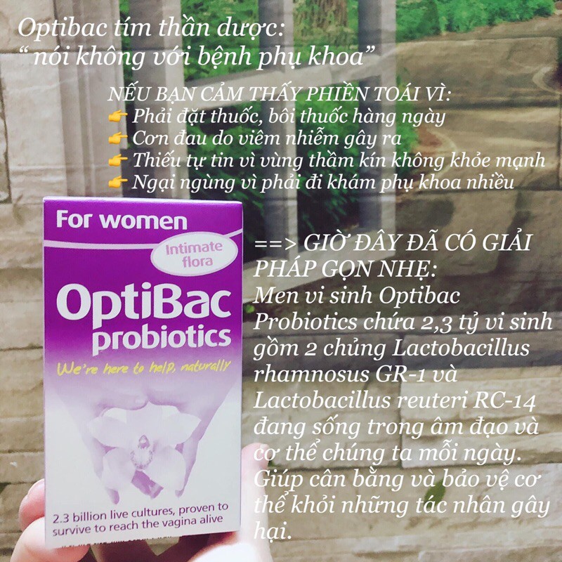 Optibac tím 90 viên