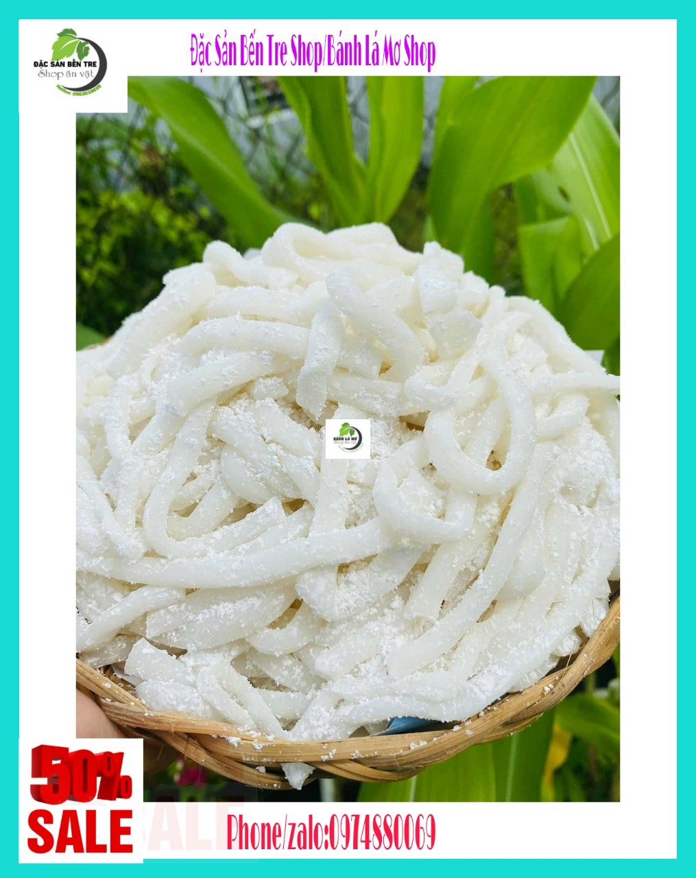 1kg bánh canh bột sắt- đặc sản bến tre shop