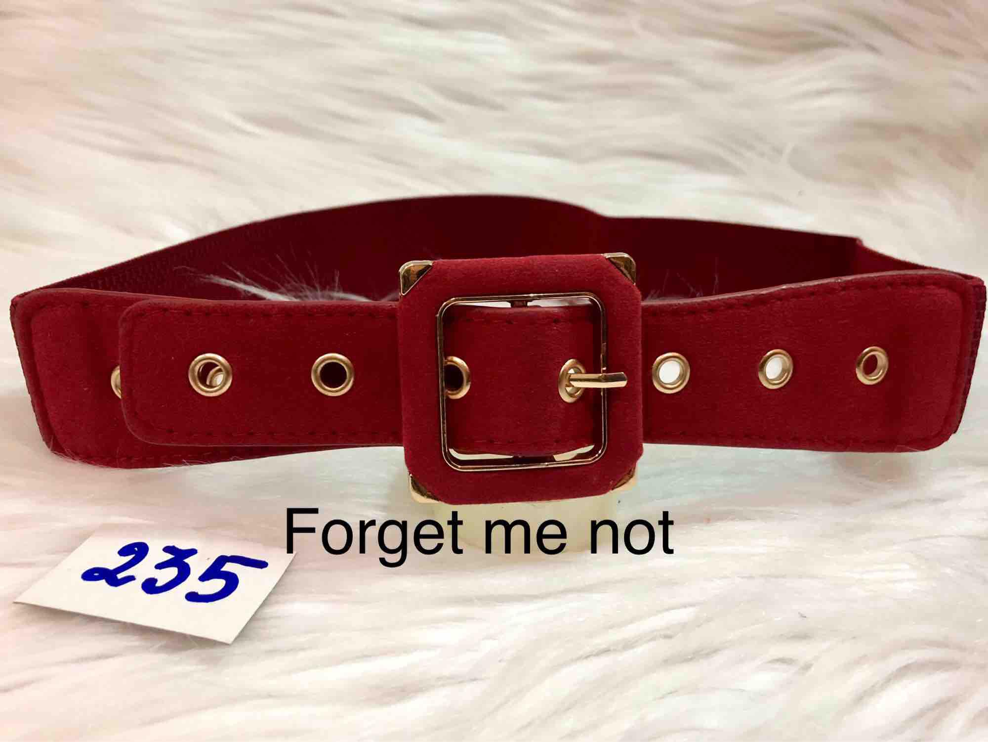 Thắt lưng nhung bản 4cm. Có 2 màu