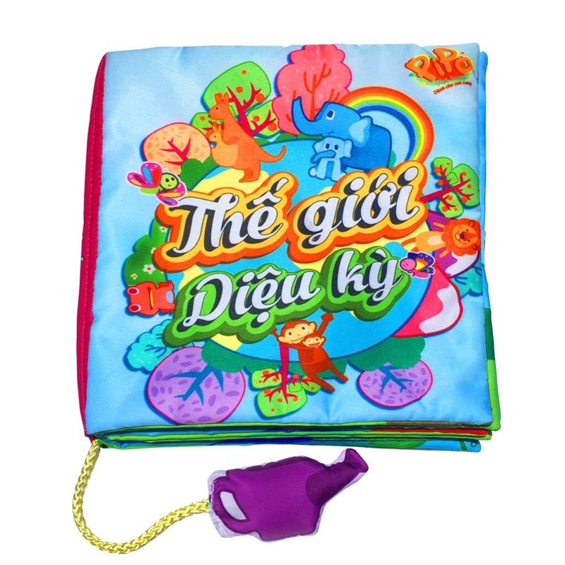 Sách vải tương tác- Thế giới diệu kỳ kích thích trẻ phát triển toàn diện từ 0-6 tuổi