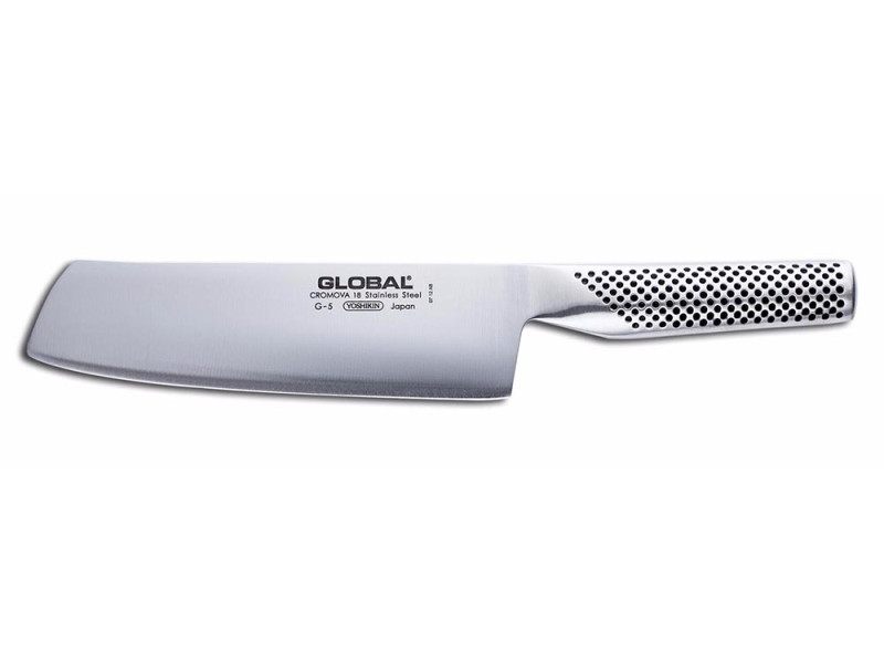 Dao bếp nhật bản hàng bãi global G-5 Thép không gỉ Cromova 18 - dao bếp dụng cụ nhà bếp - dao nấu bếp- dao thái - hàng bãi
