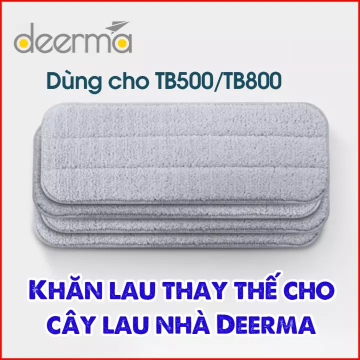 ✅ Giẻ ( Miếng ) Khăn lau Thay Thế cho Cây Lau Nhà Đa Năng Deerma 2 trong 1 ( TB500-TB800)