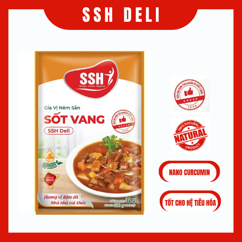[Hộp KINH TẾ 20 gói] - Gia vị nêm sẵn sốt vang SSH Deli - Hàng chính hãng