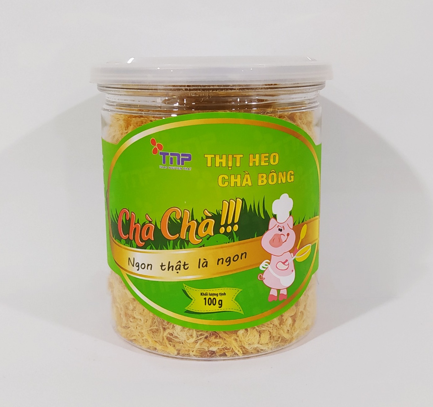 Thịt heo chà bông Chà Chà - Thảo Nguyên Phát hũ 100g
