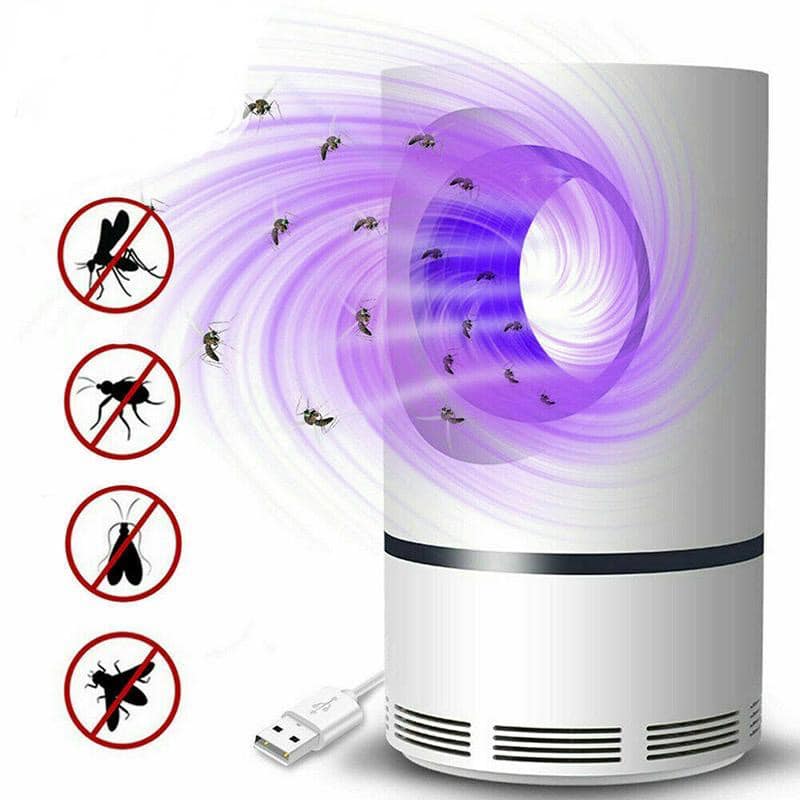 Đèn bắt muỗi để bàn, kiêm đèn ngủ dùng nguồn usb mosquito killing