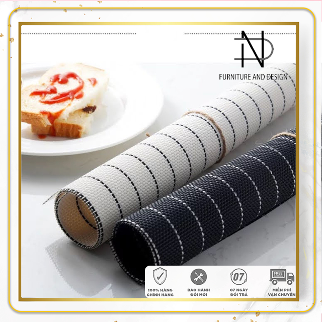 Tấm Lót Bàn Ăn Placemat Cách Nhiệt Chống Thấm Nước 40x35cm
