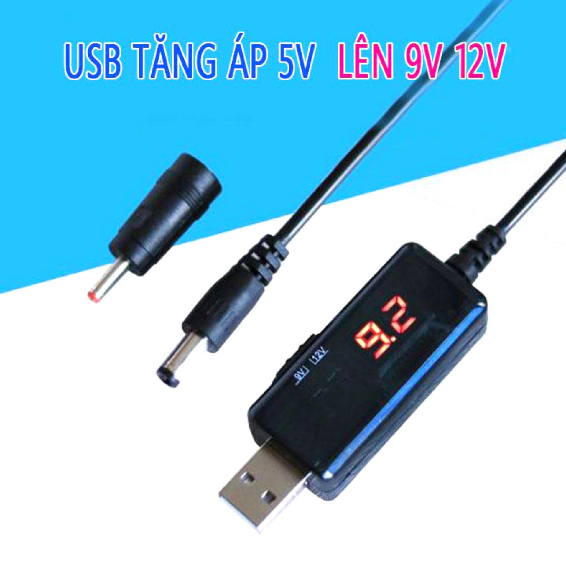 Cáp chuyển đổi điện áp từ cổng usb 5v sang 9v 12v