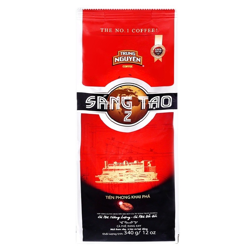 Cà phê Sang tạo 2 Trung Nguyên( 340gam) - Cà phê rang xay( Bột) pha phin Trung Nguyên