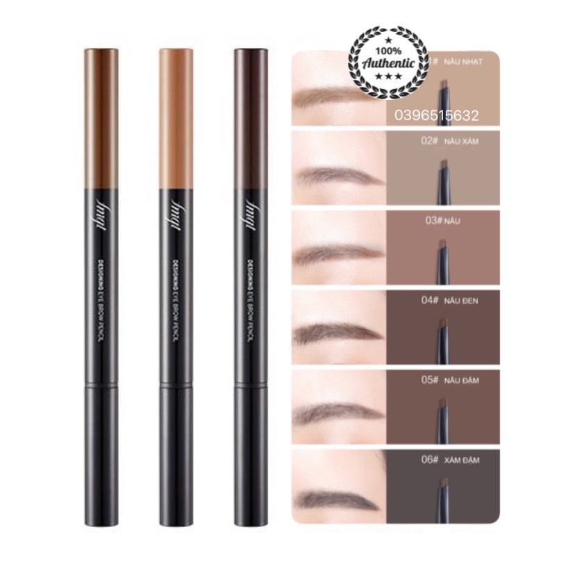 Chì Kẻ Mày 2 Đầu The Face Shop Designing Eyebrow Pencil