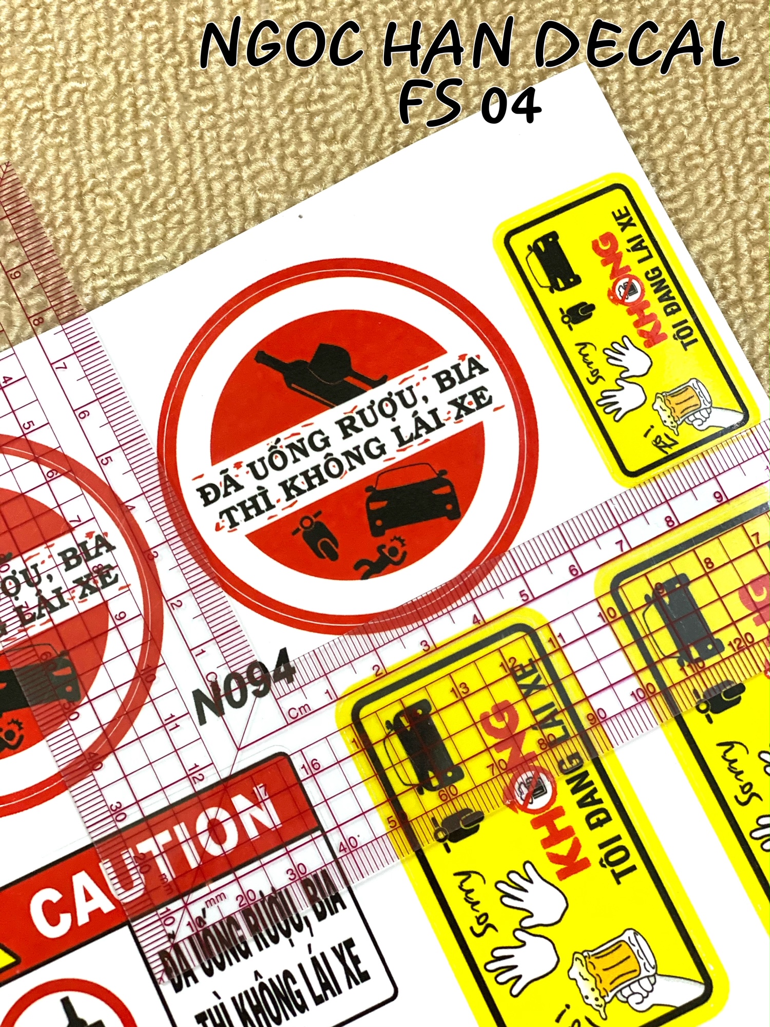 [HCM]Siêu rẻ nguyên bộ tem cảnh báo không uống rượu bia -- Ngọc Hân Decal
