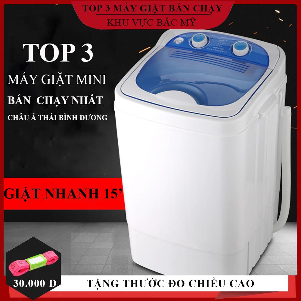 Máy giặt mini bán tự động, Dung tích 7L giặt nhanh sạch không tốn điện nước. BẢO HÀNH 2 NĂM