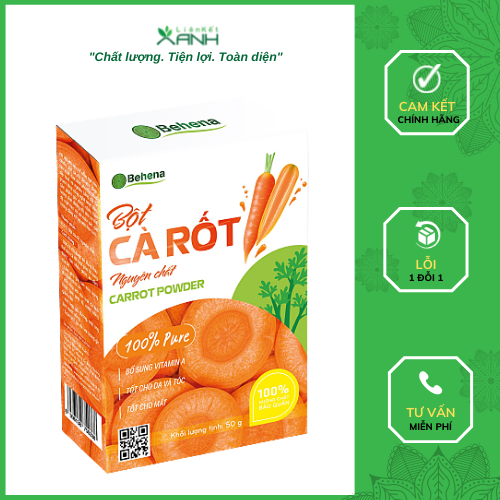 Bột cà rốt behena - liên kết xanh