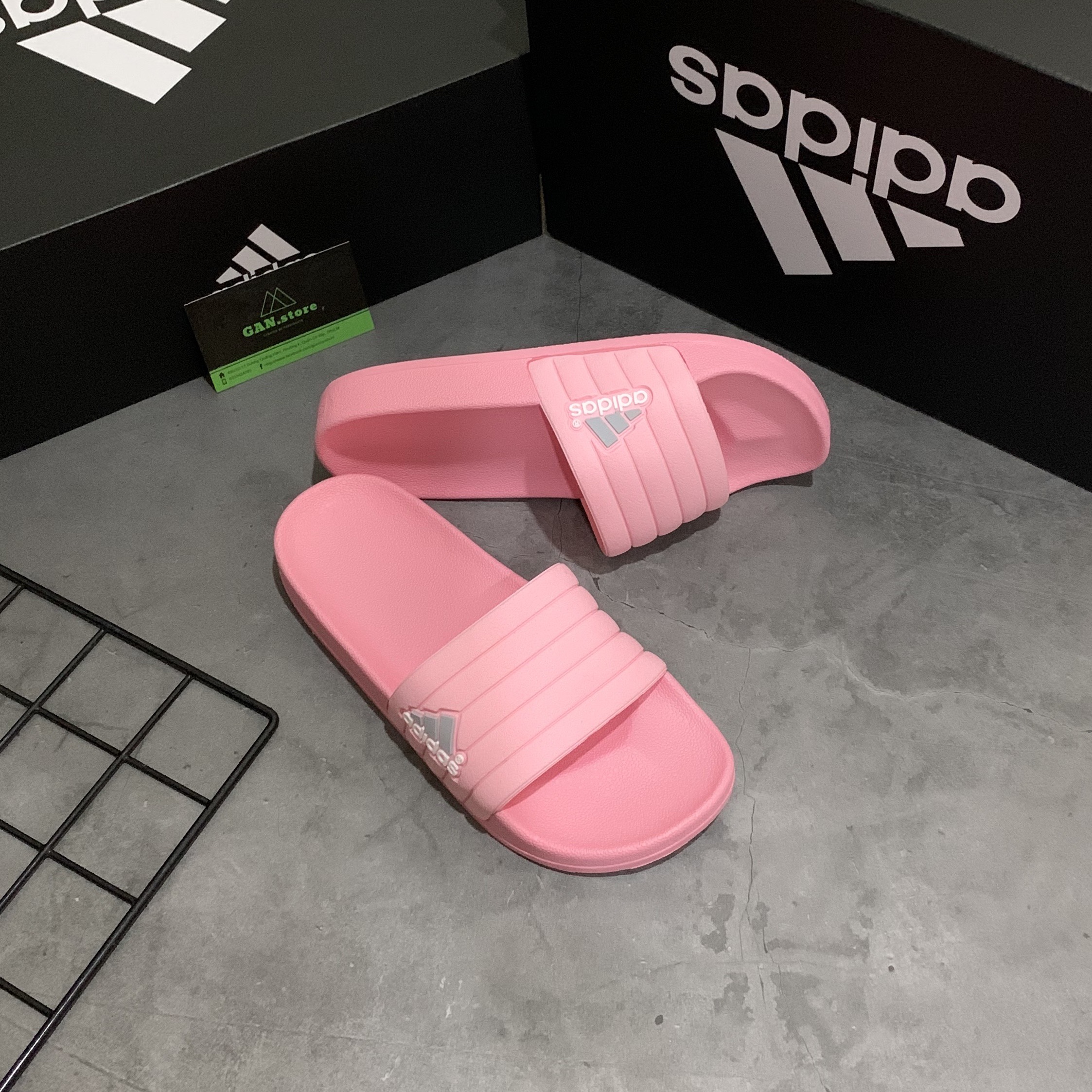 DÉP ADIDAS NEO 3 HỒNG XINH XẮN - Full box đẹp xịn