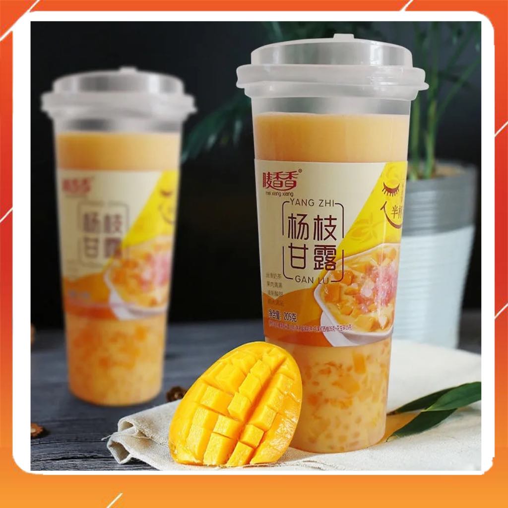 Trà xoài full topping, trà sữa tự pha nội địa Đài Loan, trà xoài hộp 123gram siêu ngon