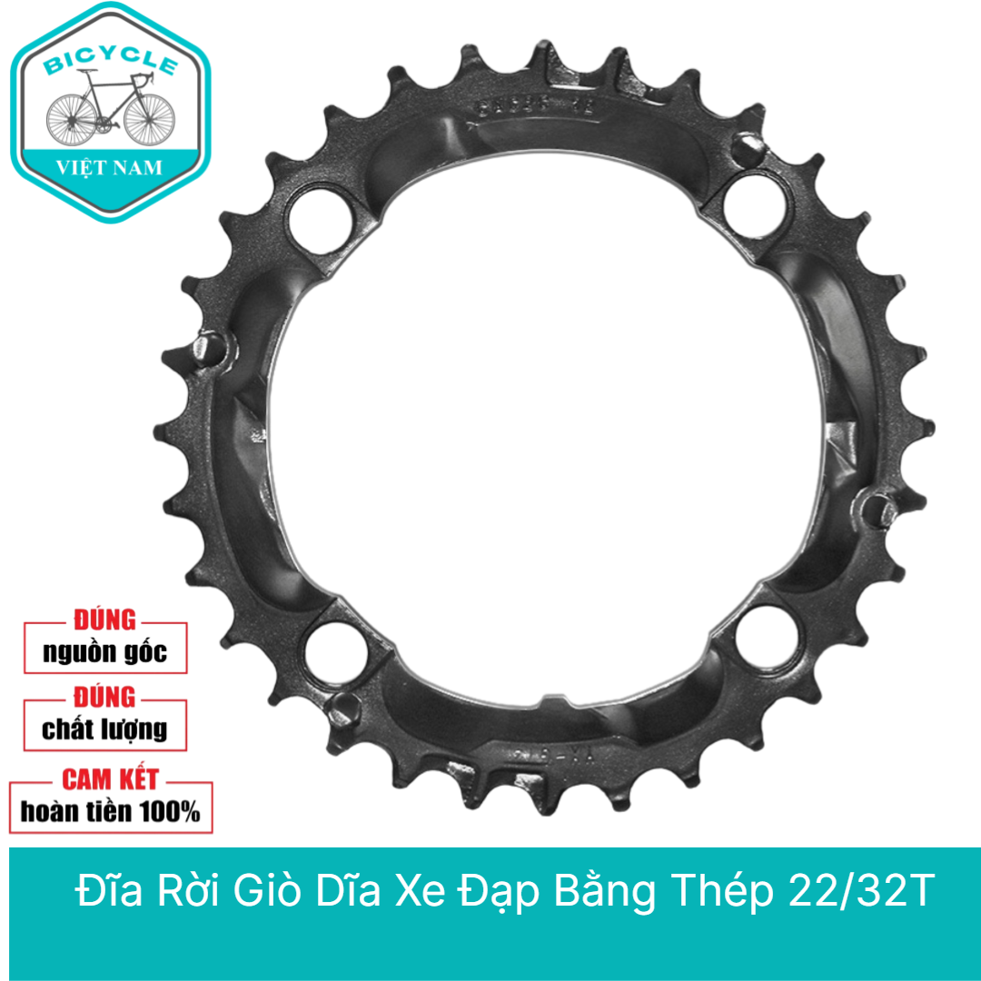 Đĩa rời giò dĩa xe đạp bằng thép 22/32t