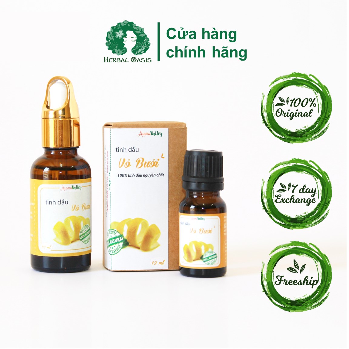 Tinh dầu Bưởi - 100% Nguyên chất, Dưỡng tóc mọc dài và dày hơn
