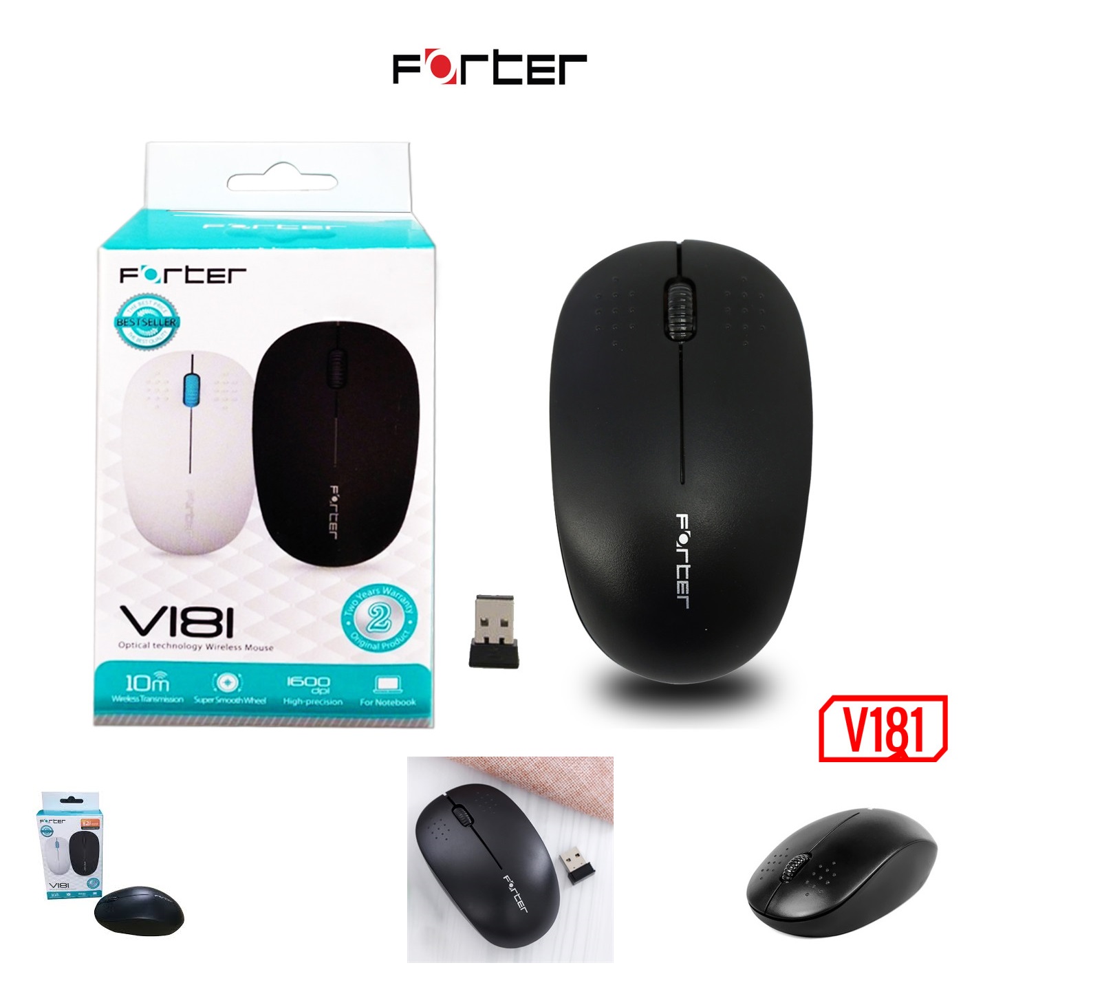 Chuột quang không dây Forter V181