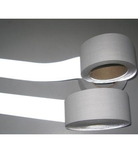 Cuộn Vải Phản Quang Màu Ghi - Bản 2,5cmx100m