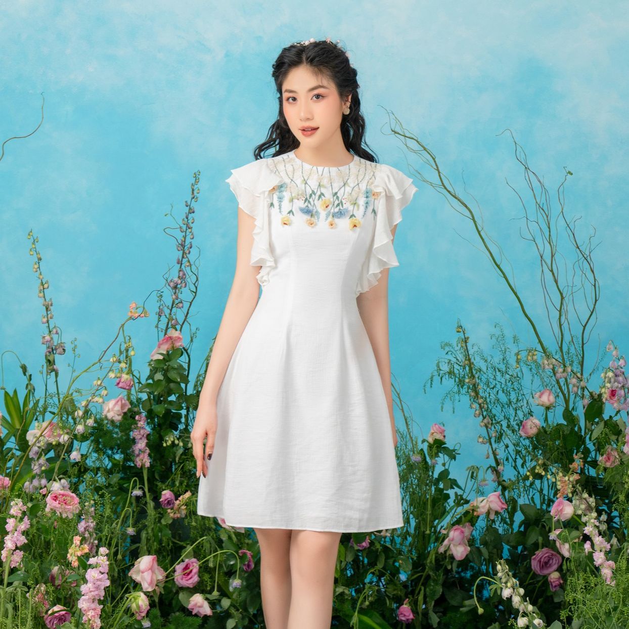 Olv - đầm selia embro dress