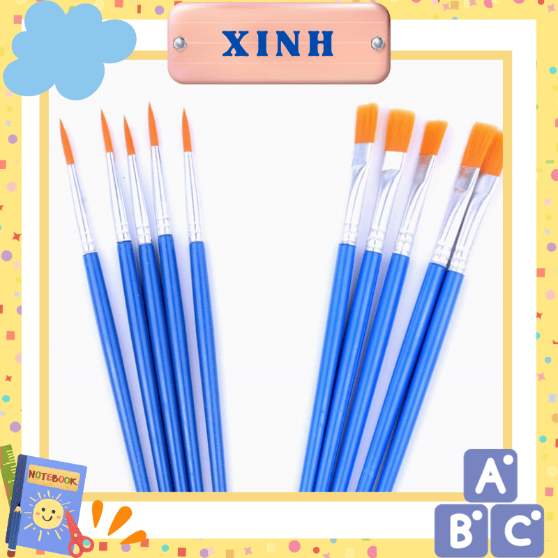 10 cây cọ vẽ màu nước cho bé