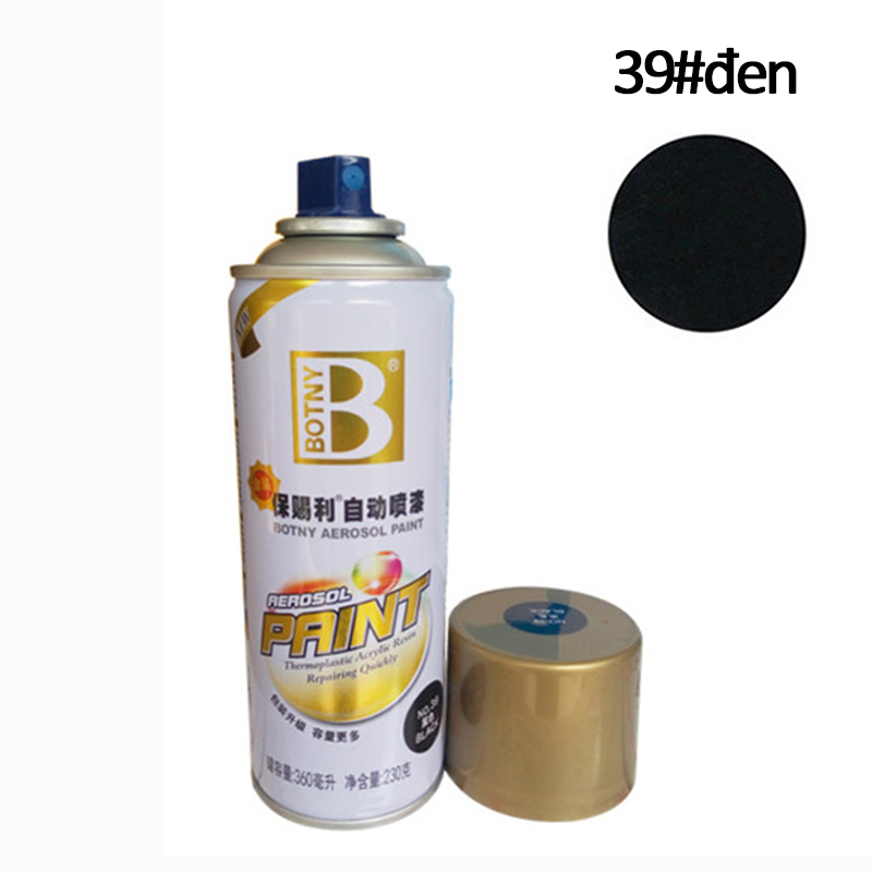 [HCM]1 X Bình sơn samurai  sơn phun xịt BOTNY 360ml (40#trắng 39#đen 4#Màu đen mờ 36#Bạc)