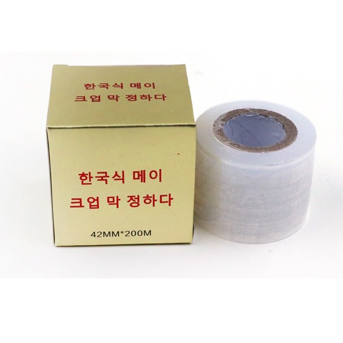 CUỘN NILON Ủ TÊ PHUN XĂM THẨM MỸ 200M KÈM HỘP CÓ LƯỠI DAO CẮT